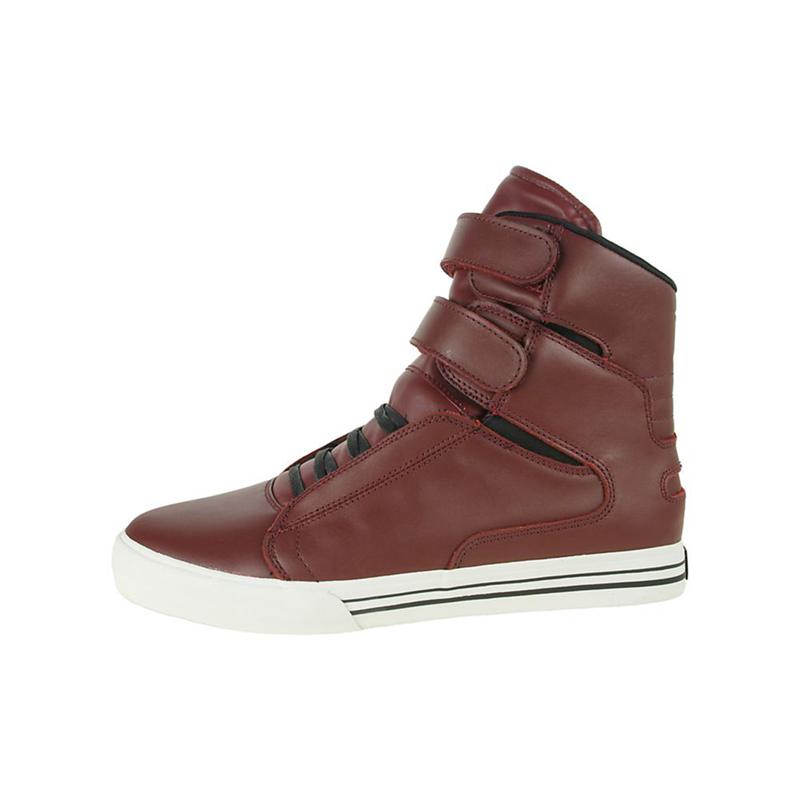 Buty Supra TK SOCIETY - Sneakersy Wysokie Damskie - Bordowe (VSEH-91620)